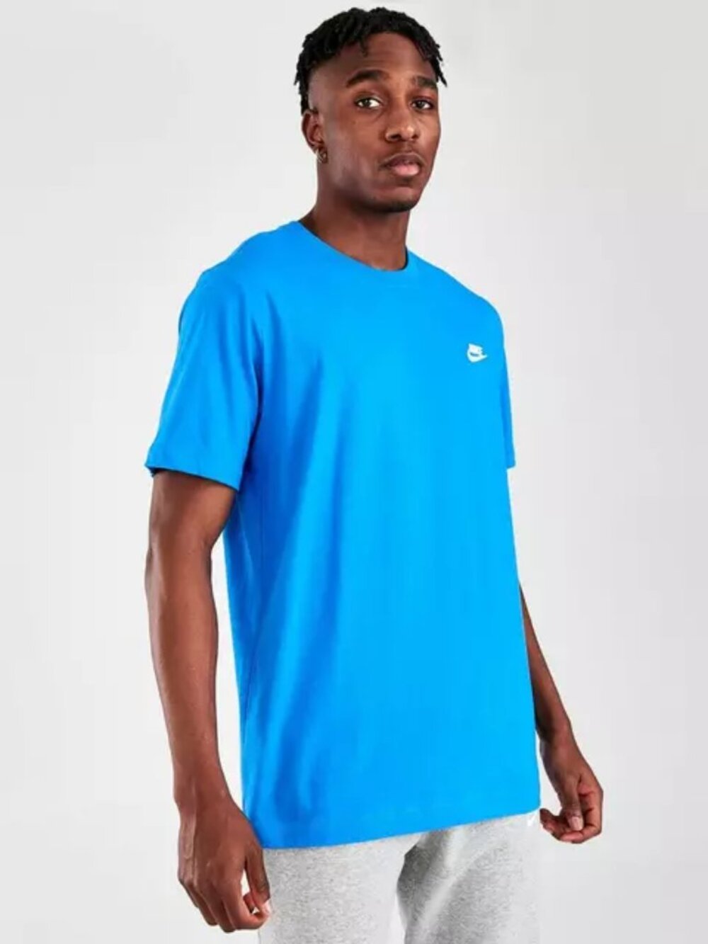Nike Men's Sportswear Club T-Shirt - Light Photo Blue AR4997-435